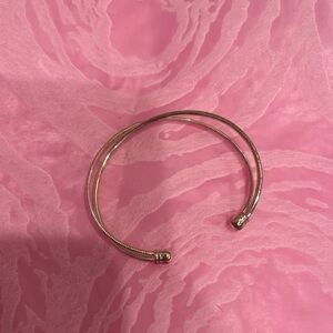 Doble wire open hand cuff bracelet gold‎ plated